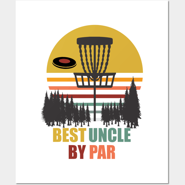 Disc Golf Best Uncle Wall Art by Wooly Bear Designs